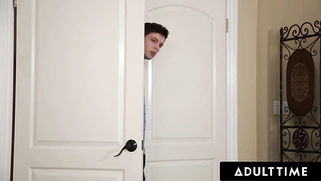 Big-breasted MILF Nina Elle fucks her daughter's boyfriend Alex Davis for an ego boost! ROUGH FUCKING