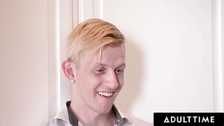 Swinger with a bubbly butt Ana Foxx slobbers all over a stud's dick with her husband's permission!