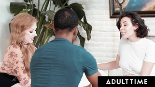 Casey Calvert and Sonya Harcourt agree to share Isaiah Maxwell's big dick! THREESOME SEX