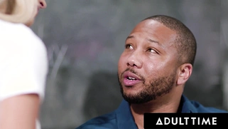 Lewd schoolgirl Emma Hicks seduces her teacher into naughty sex in the classroom!