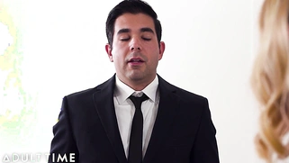 Daisy Stone takes on a businessman with her AMAZING MILF ASS!