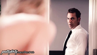 Piper Perri's stepfather checks out her pussy