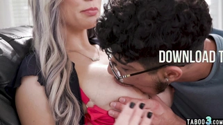 Naughty blonde MILF teaching son in law