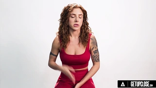 How women experience orgasm with red-haired Lumi Ray with big breasts! SOLO FEMALE MASTURBATION! FULL SCENE