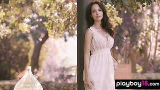 Lovely Bianka reveals her sweet pussy