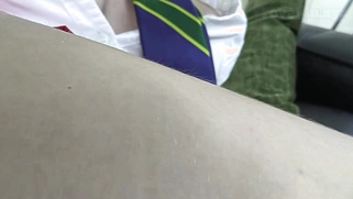 Blonde In School Uniform Gets Anal Fucked