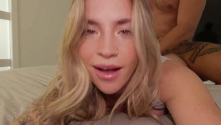 Big booty hot blonde fuck and facial