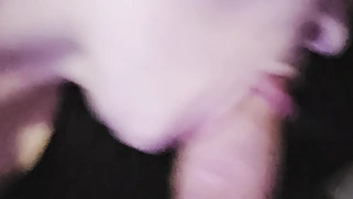 Hot milf gives sexy blow job