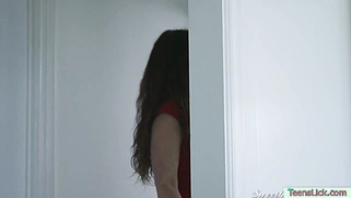 My teacher makes my tight pussy always wet