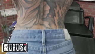 Inked Karma Rx gets ass pounded in POV