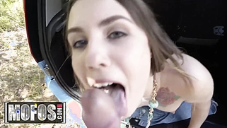 Strapped Teen Elle Rose Gives Way for a Free Ride