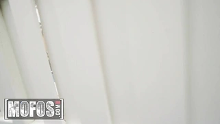 Vivian Taylor Sunbathes Naked by the Pool and Attracts the Attention of Her New Neighbor