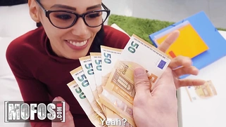 Smoking Hot Chick Andreina DeLuxe Lets Jordi Explore Her Tits And Ass In Exchange For Some Cash