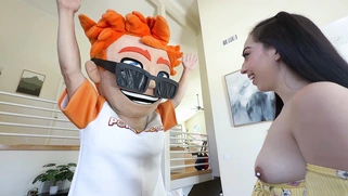 My Fake Blind Walking Stick Made Scarlett Rosewood Cum Hard & Take Creampie