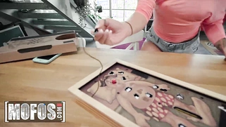 Sexy Big Tit Babe Evelyn Stone Tries Her First Anal Fuck