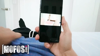 Blonde MILF Aspen Romanoff Loves Catching Her Stepson Masturbating