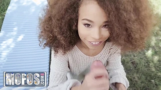 Cecilia Lyon holds a yard sale of her old things, but ends up giving away her pussy to Peter Green