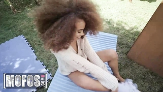 Cecilia Lyon holds a yard sale of her old things, but ends up giving away her pussy to Peter Green