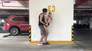 Unknown blonde fucks in a parking lot in plain sight full video at porntotal