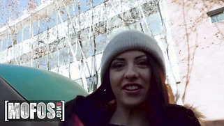 Brunette Teen Rebecca Volpetti Rides Erik Everhard’s Big Dick In Public