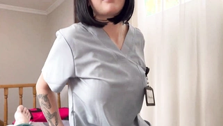 Physiotherapist With Big Tits Gets Ass Fucked