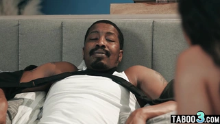 Ebony offers her services to wounded dad