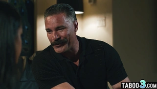 Curious latina joins to perv neighbors