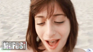 Jordi El Polla Can't Get Enough of Sylvia Soprano Sunbathing Naked on the Beach