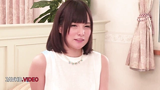 Steamy Japanese babe Mihono enjoys double penetration in her holes