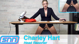 Camsoda News Network Broadcast: Reporter Masturbates on a Sybian