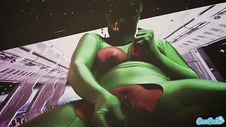 Area 51 Porn: Sex with an Alien Discovered During a Raid