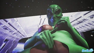 Area 51 Porn: Sex with an Alien Discovered During a Raid