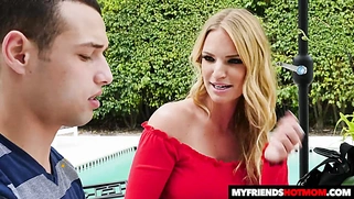 Hot MILF Rachel Cavalli fucks a young cock