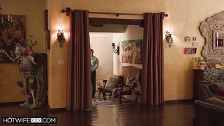 Double Cumshot on a Blonde Cheater—Chubby MILF with a Big Ass