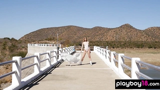 Canadian MILF drops off her tiny bikini