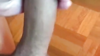 Young teenage boy masturbating