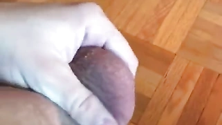 Young teenage boy masturbating