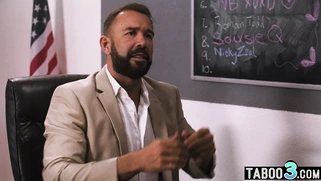 Latina and GF had to satysfy a teacher