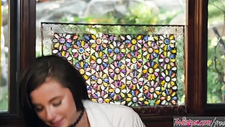 Charming Carolina Sweets Dries Up And Fucks After Being Soak In The Rain