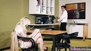 Slutty Blonde Anya Olsen Covets Her Coworkers Huge Cock For Herself
