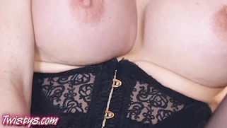 Big Tits Dark-Haired Sex Guru Masturbating With Her New fave Toy