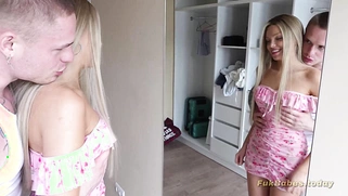 Petite Blonde Stepsister Tight Pussy Fucked Hard