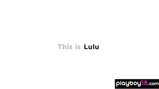 Asian teen Lulu toying her hairy pussy