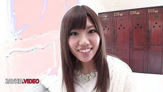 Sultry Japanese Chisa Hoshino Fucked in Her Shaved Twats Passionately