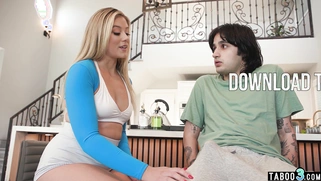 Teen giving her stepbro a good workout