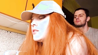 Sexy Big Natural Tits Redhead Stepdaughter Fucked For Bad Grades