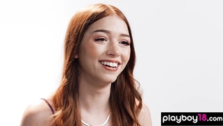 Energetic teen pleasured her juicy pussy