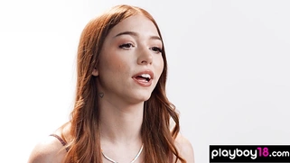 Energetic teen pleasured her juicy pussy