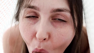 Busty Stepmother Wakes Stepson With Blowjob