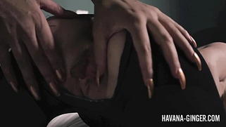 Havana Ginger fucks Angel Smalls with a strapon dildo
